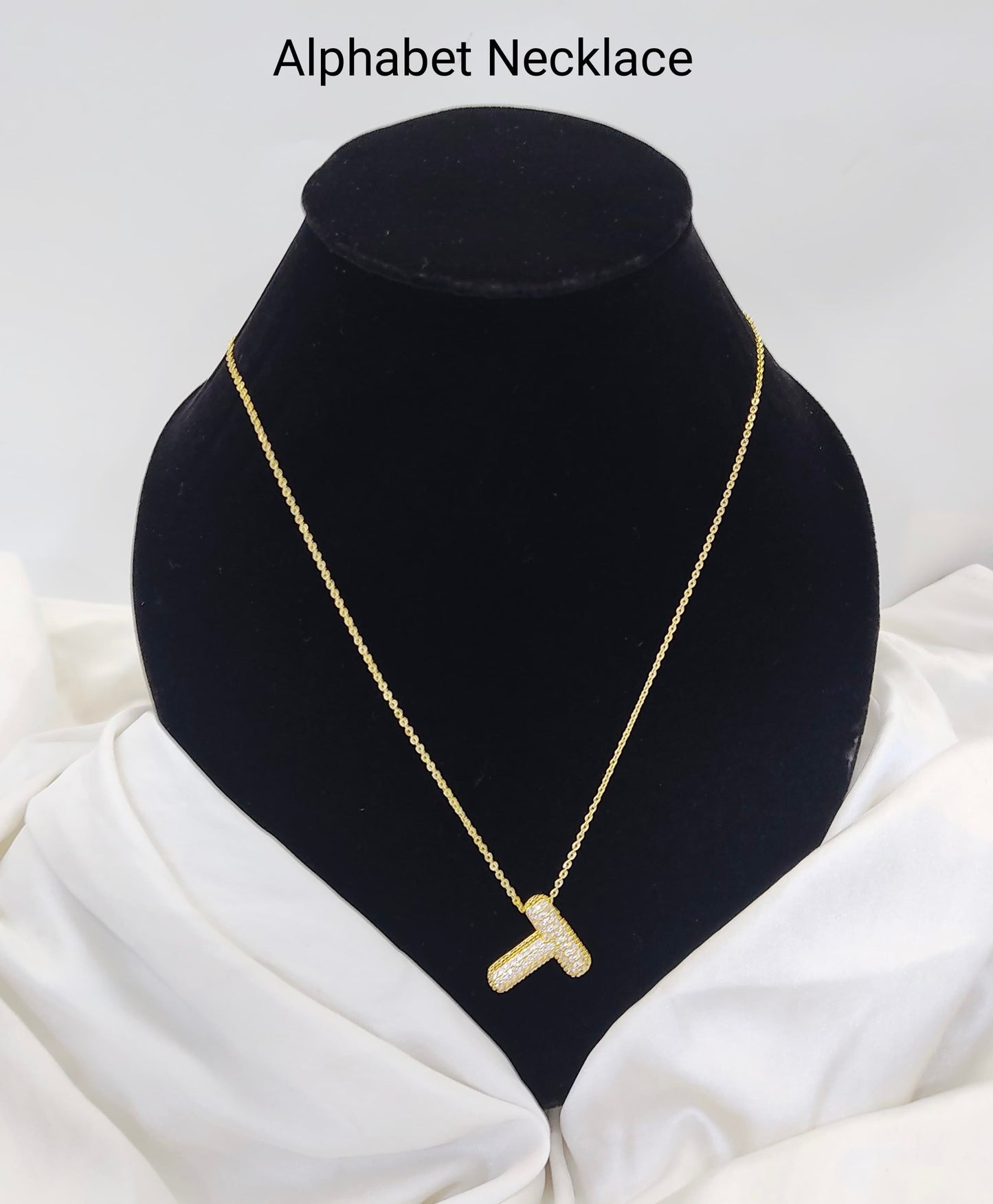 Custom Letter Pendant – 18K Gold Plated, Anti-Tarnish | Aarina Jewellery