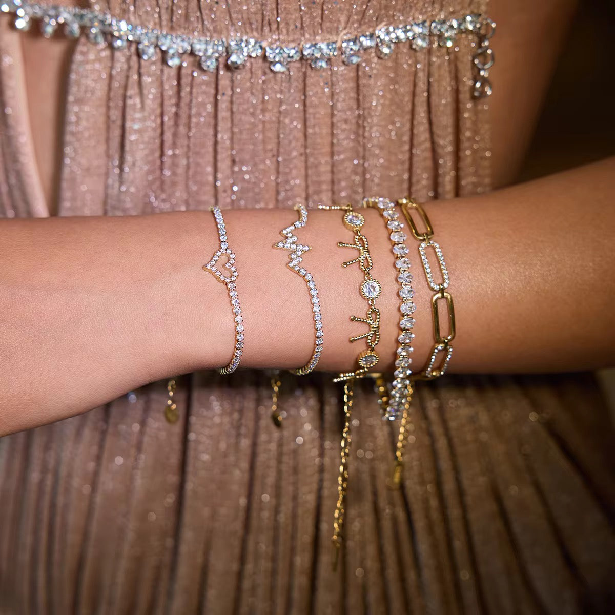 Sia Bow Charm Bracelet