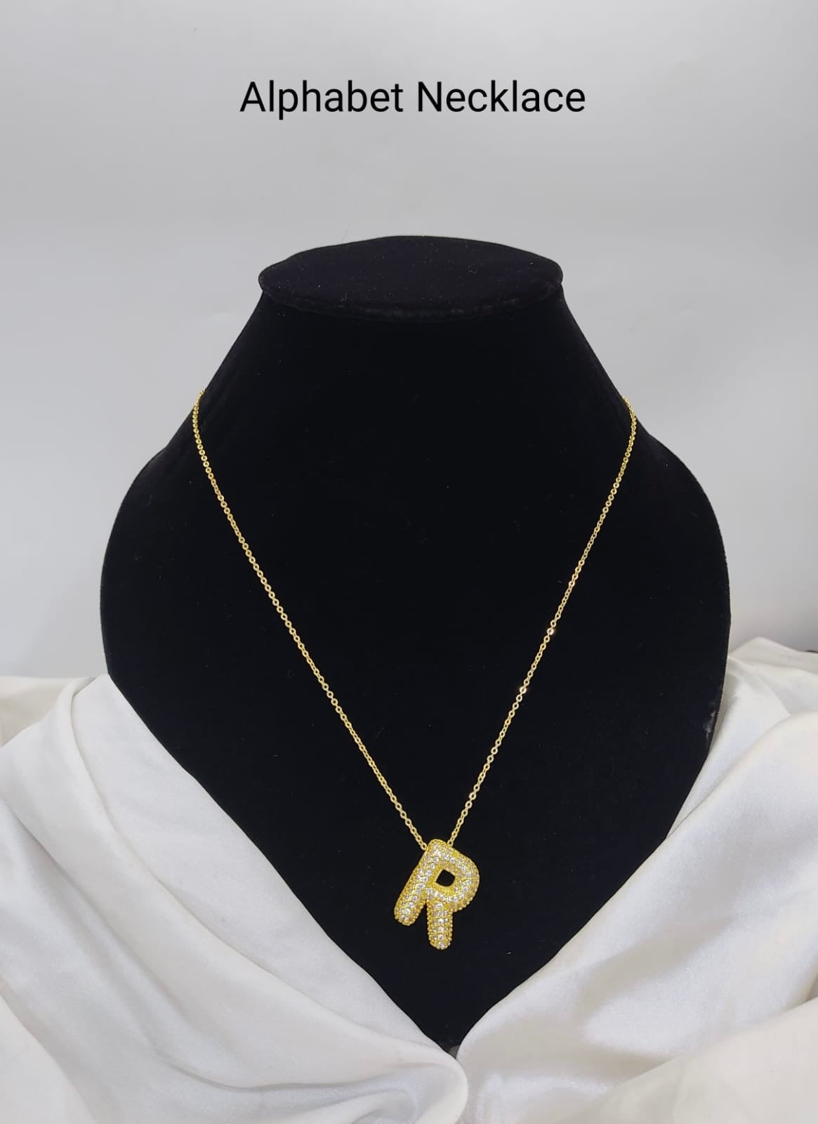 Custom Letter Pendant – 18K Gold Plated, Anti-Tarnish | Aarina Jewellery