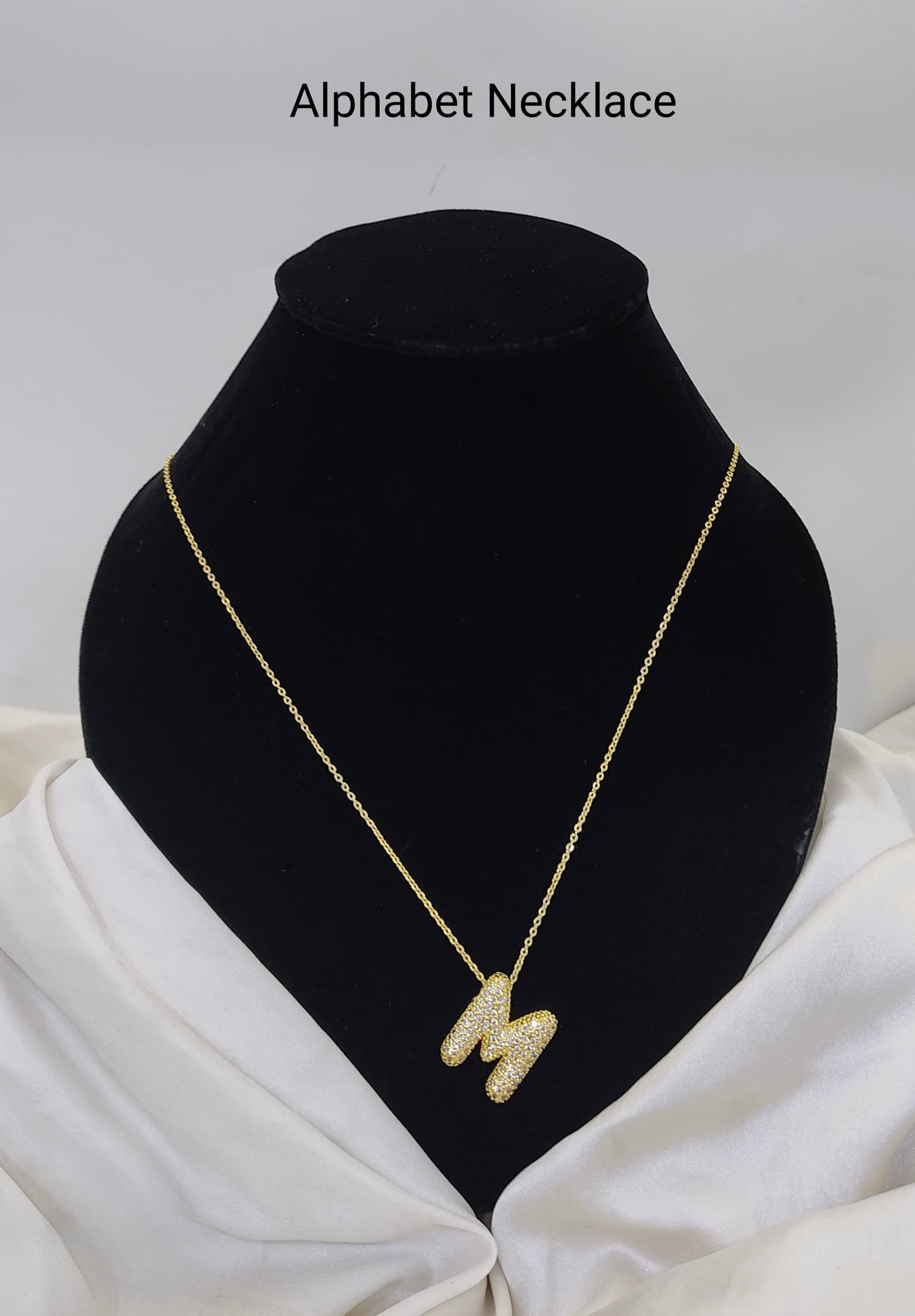 Custom Letter Pendant – 18K Gold Plated, Anti-Tarnish | Aarina Jewellery