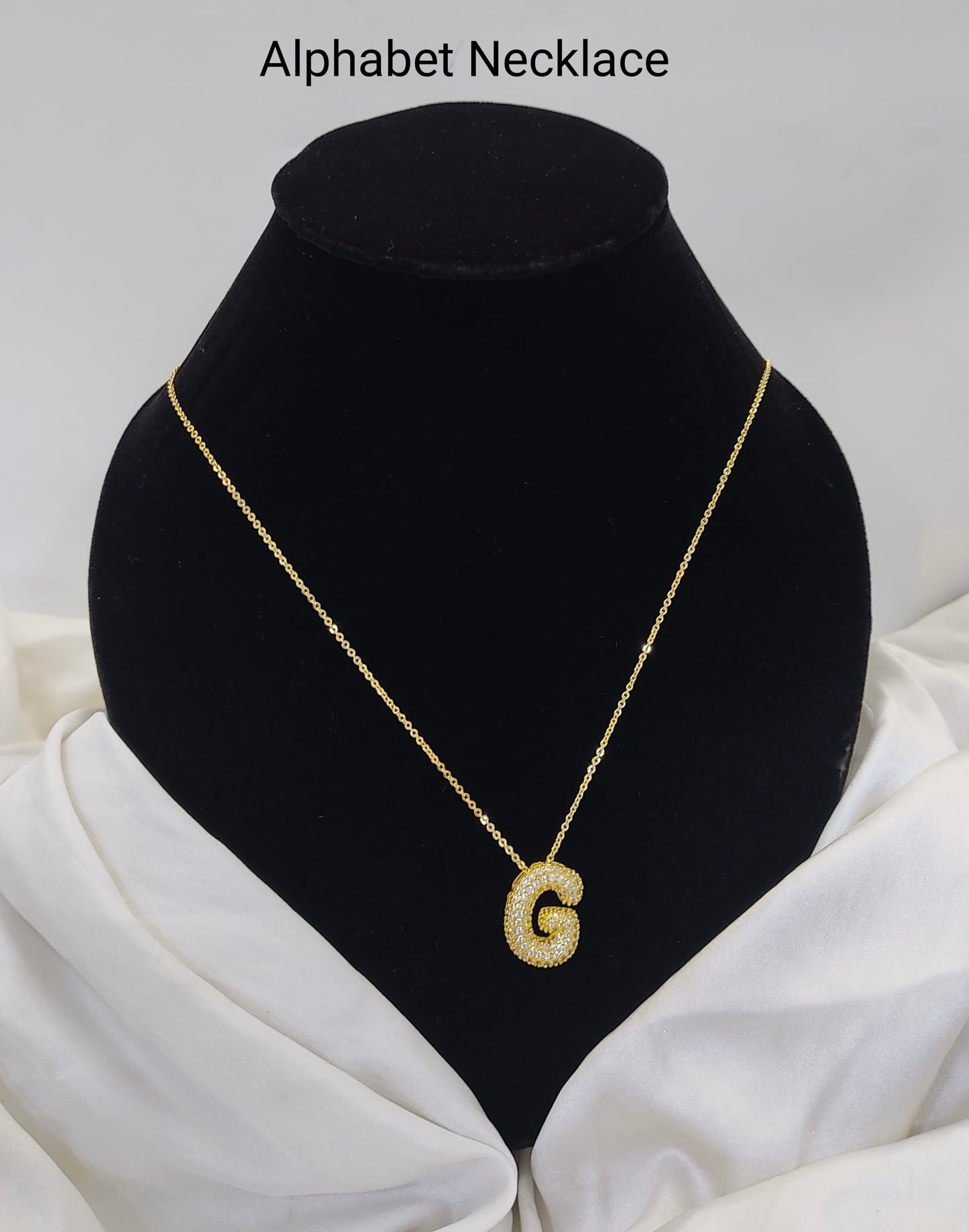 Custom Letter Pendant – 18K Gold Plated, Anti-Tarnish | Aarina Jewellery