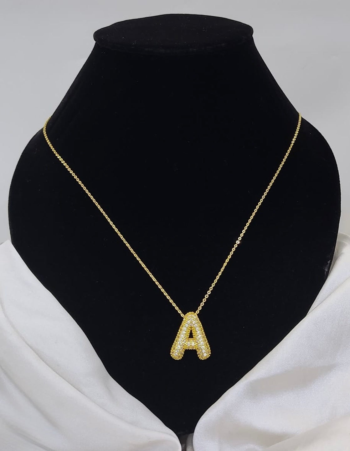 Custom Letter Pendant – 18K Gold Plated, Anti-Tarnish | Aarina Jewellery