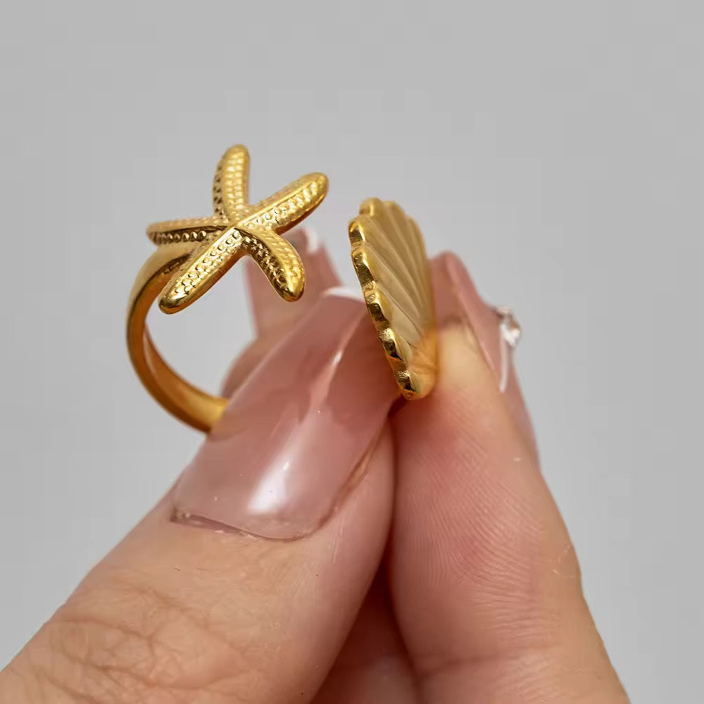 "Ocean Twin Ring by Aarina Jewellery "