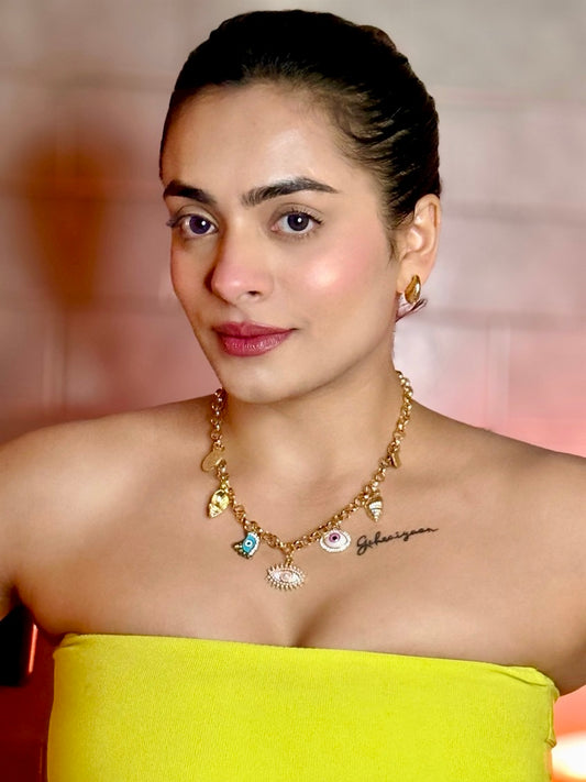 Evil Eye Luxe Charm Necklace