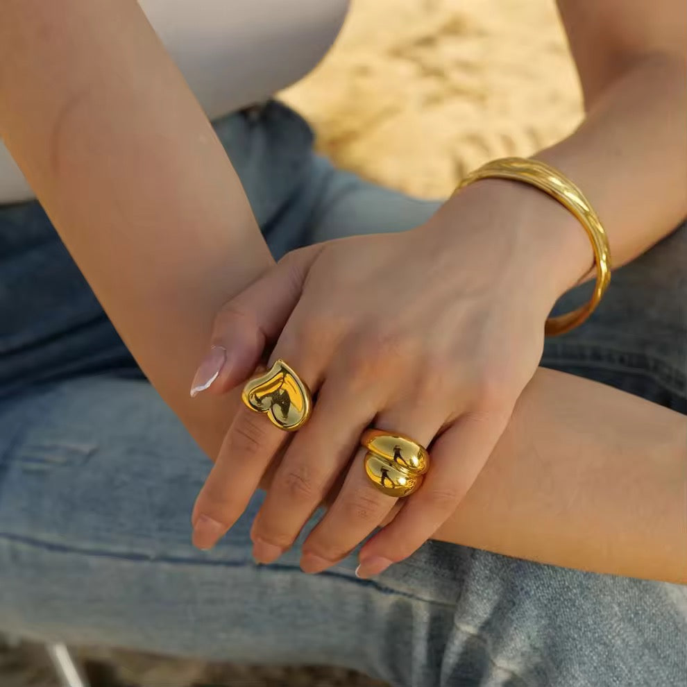 THE GOLDEN ELEGANCE RINGS BY AARINA JEWELLERY