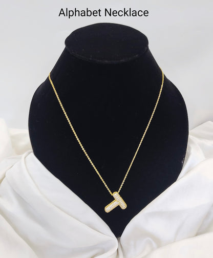 Custom Letter Pendant – 18K Gold Plated, Anti-Tarnish | Aarina Jewellery