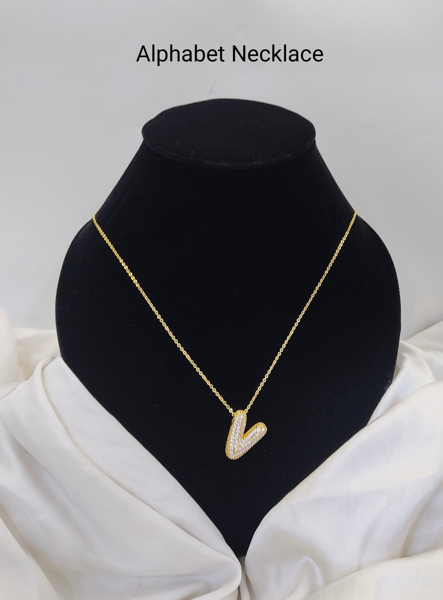 Custom Letter Pendant – 18K Gold Plated, Anti-Tarnish | Aarina Jewellery