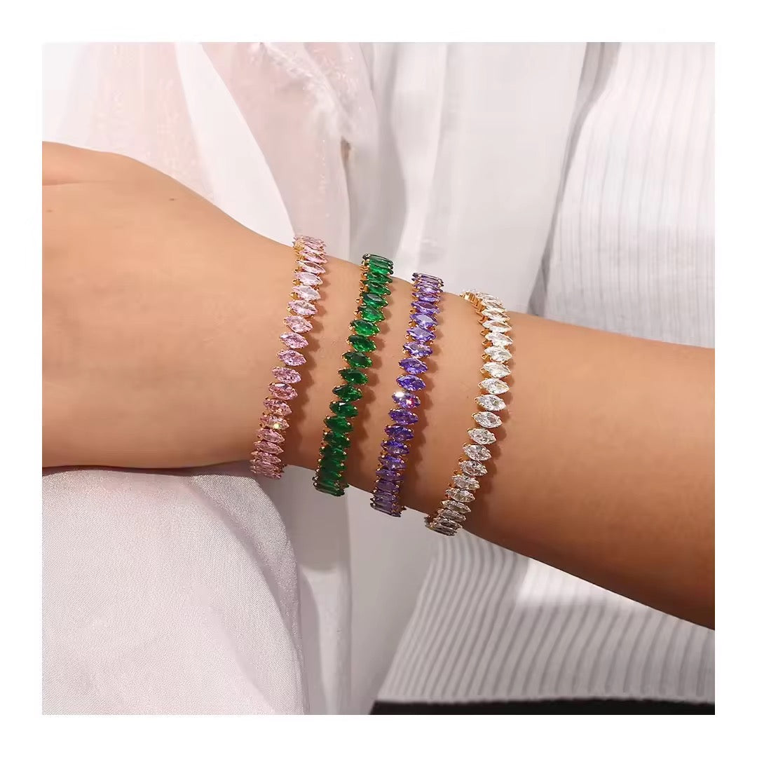 Daisy Green Tennis Bracelet