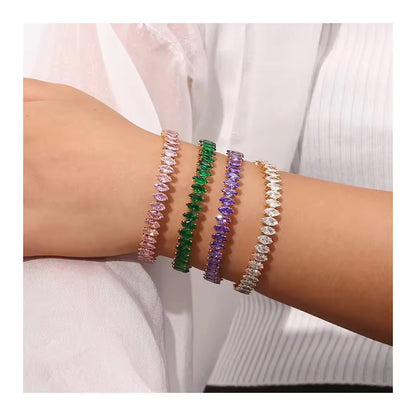 Daisy Green Tennis Bracelet