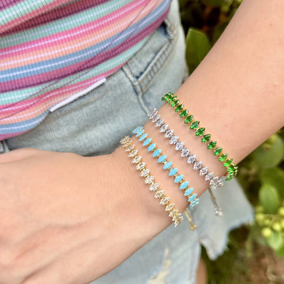 Daisy Green Tennis Bracelet