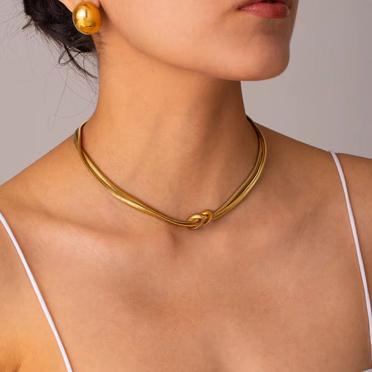 Viral Signature Knot Necklace – Transformable Pendant & Bracelet