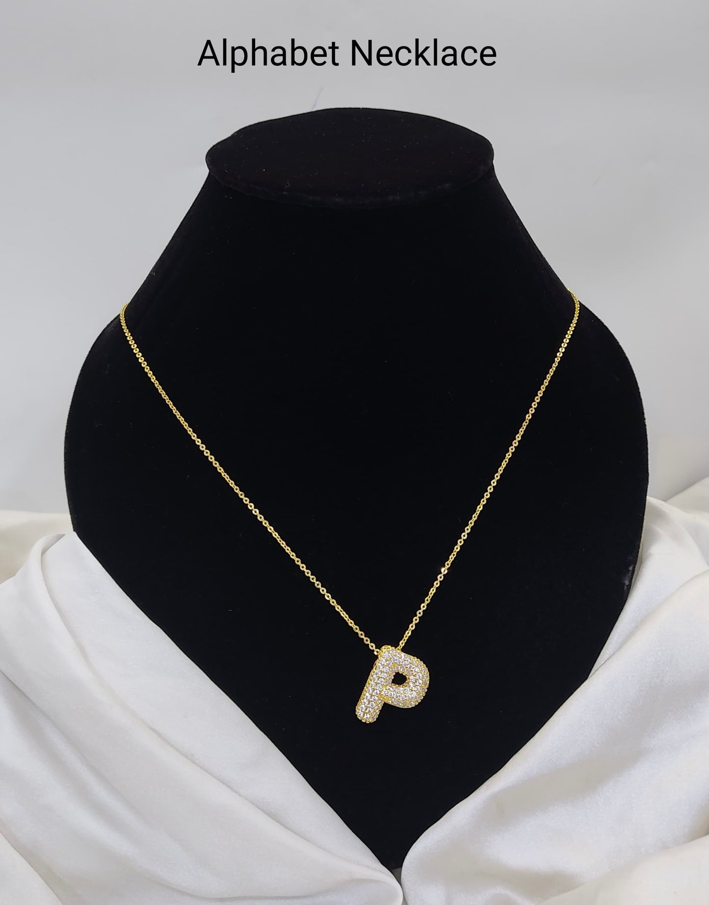 Custom Letter Pendant – 18K Gold Plated, Anti-Tarnish | Aarina Jewellery