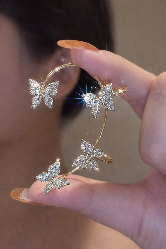 Gold Butterfly Ear Cuffs PAIR