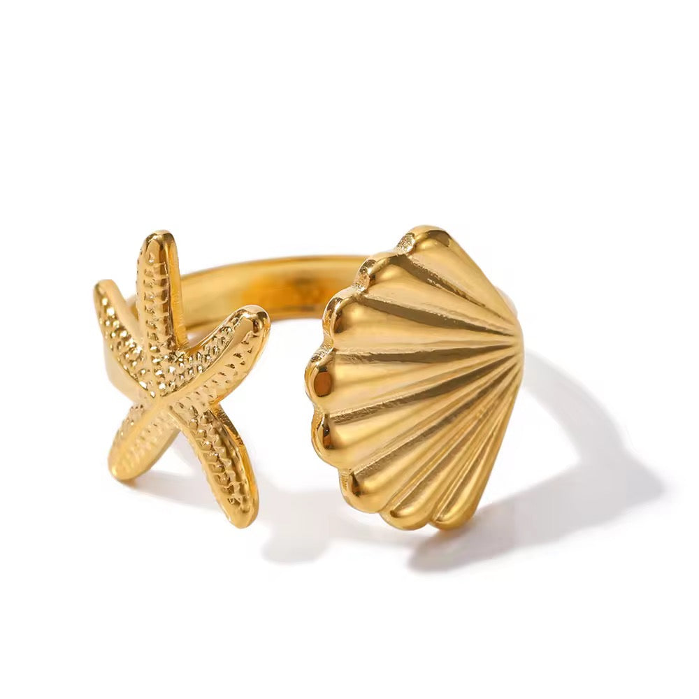 "Ocean Twin Ring by Aarina Jewellery "