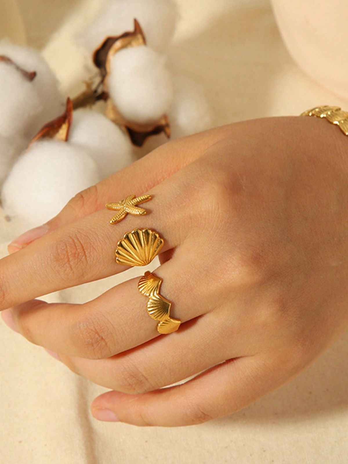 "Ocean Twin Ring by Aarina Jewellery "