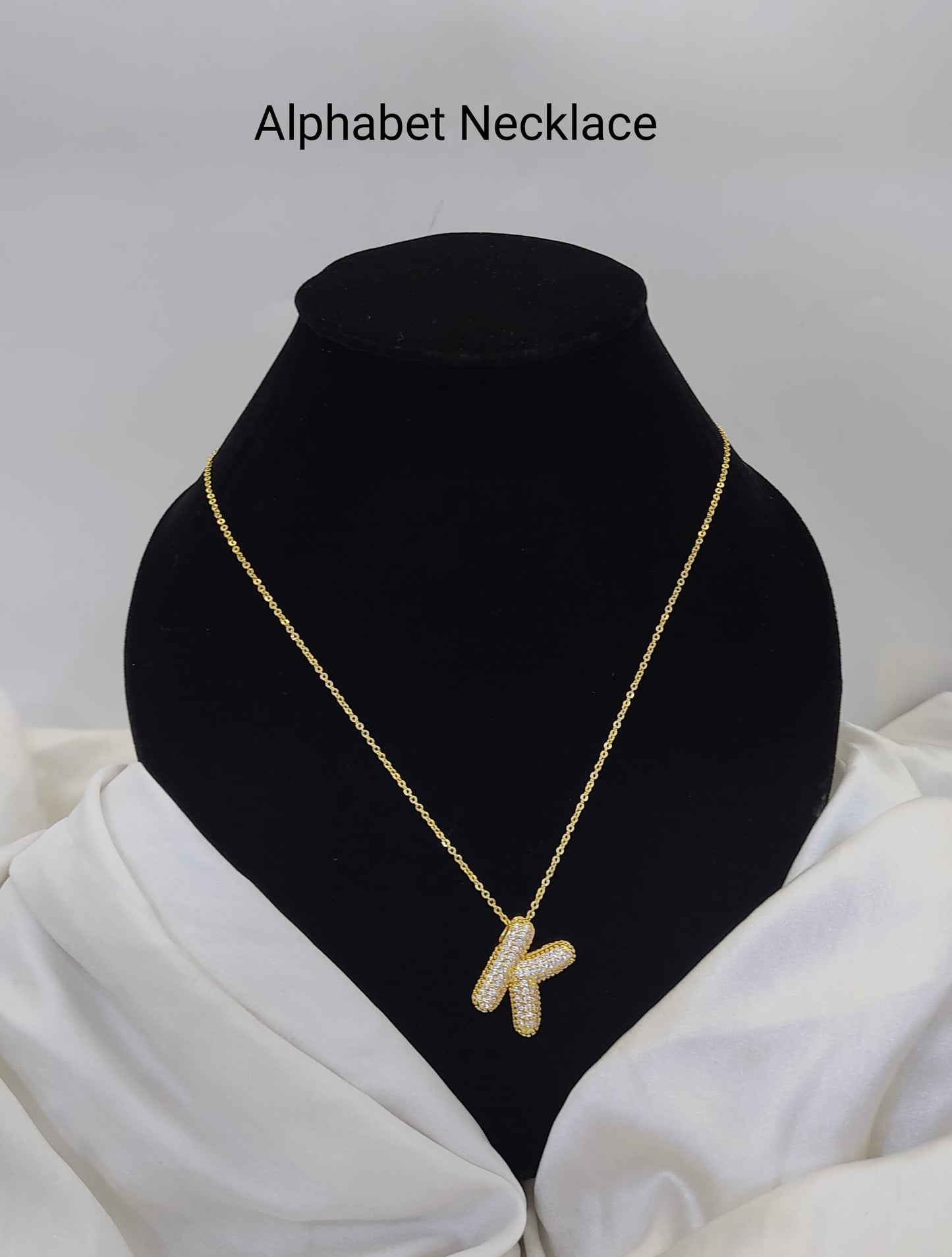 Custom Letter Pendant – 18K Gold Plated, Anti-Tarnish | Aarina Jewellery