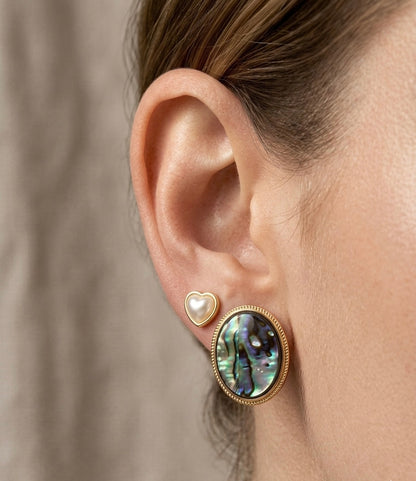 Abalone Stud Earrings