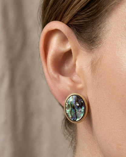 Abalone Stud Earrings