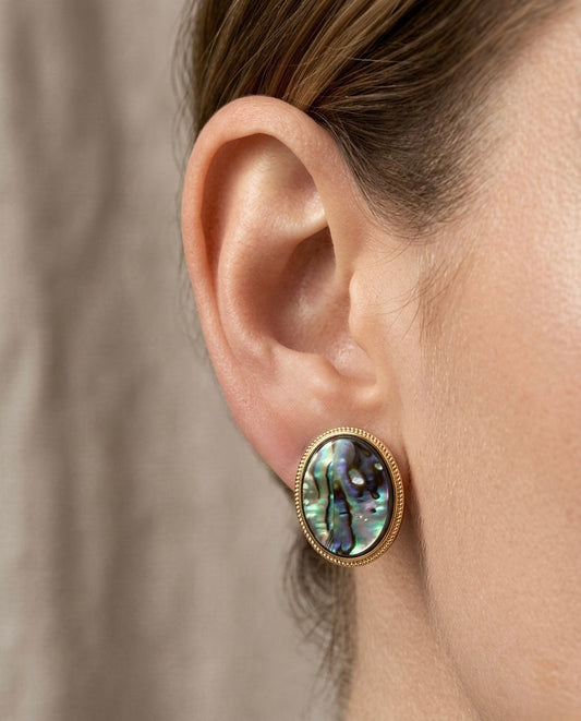 Abalone Stud Earrings