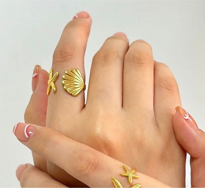 "Ocean Twin Ring by Aarina Jewellery "
