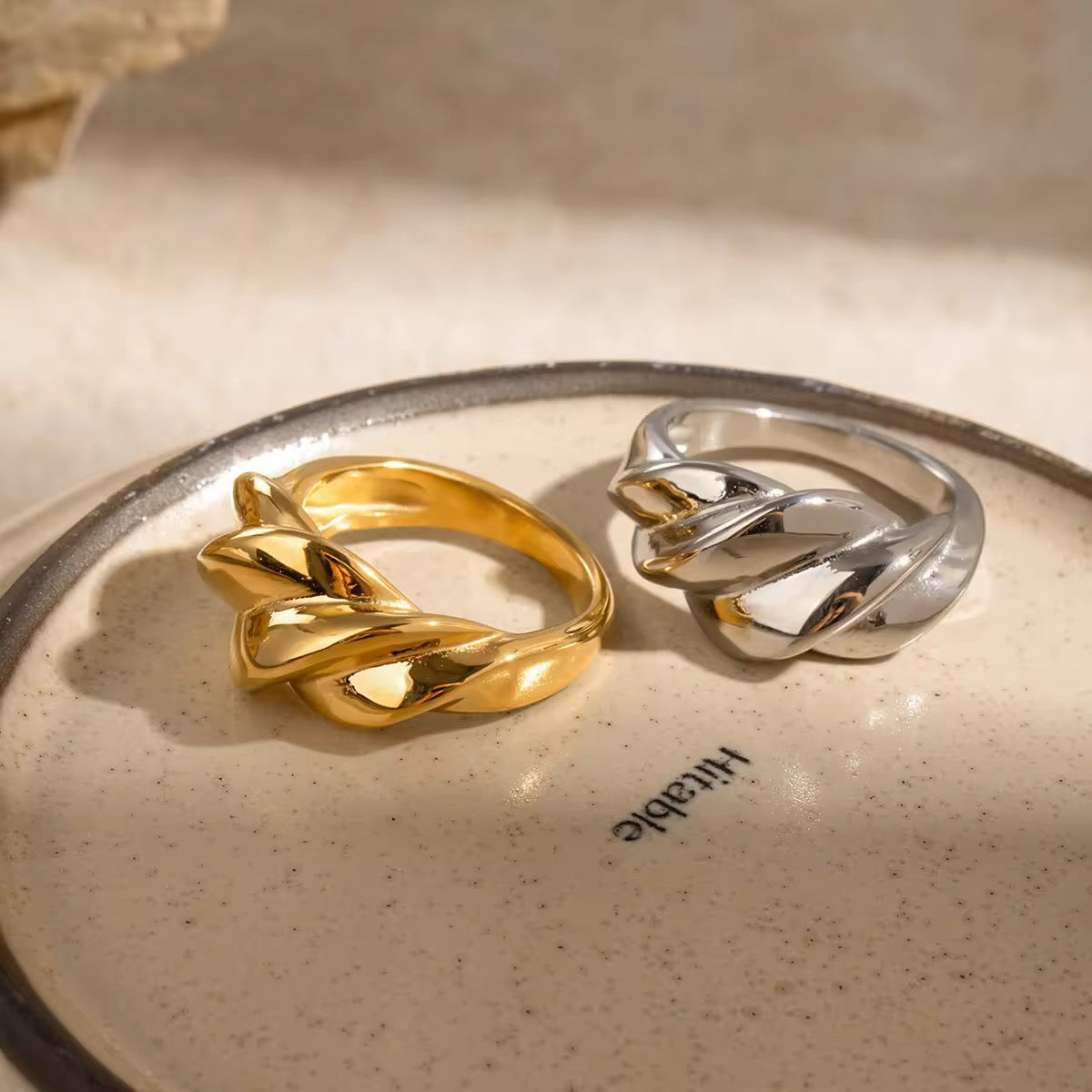 "Eternal Knot Ring by Aarina Jewellery "