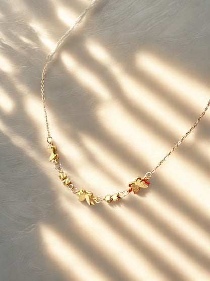 Butterfly Charm 18K Gold Plated Pendant Necklace – Waterproof & Anti-Tarnish | Aarina Jewellery