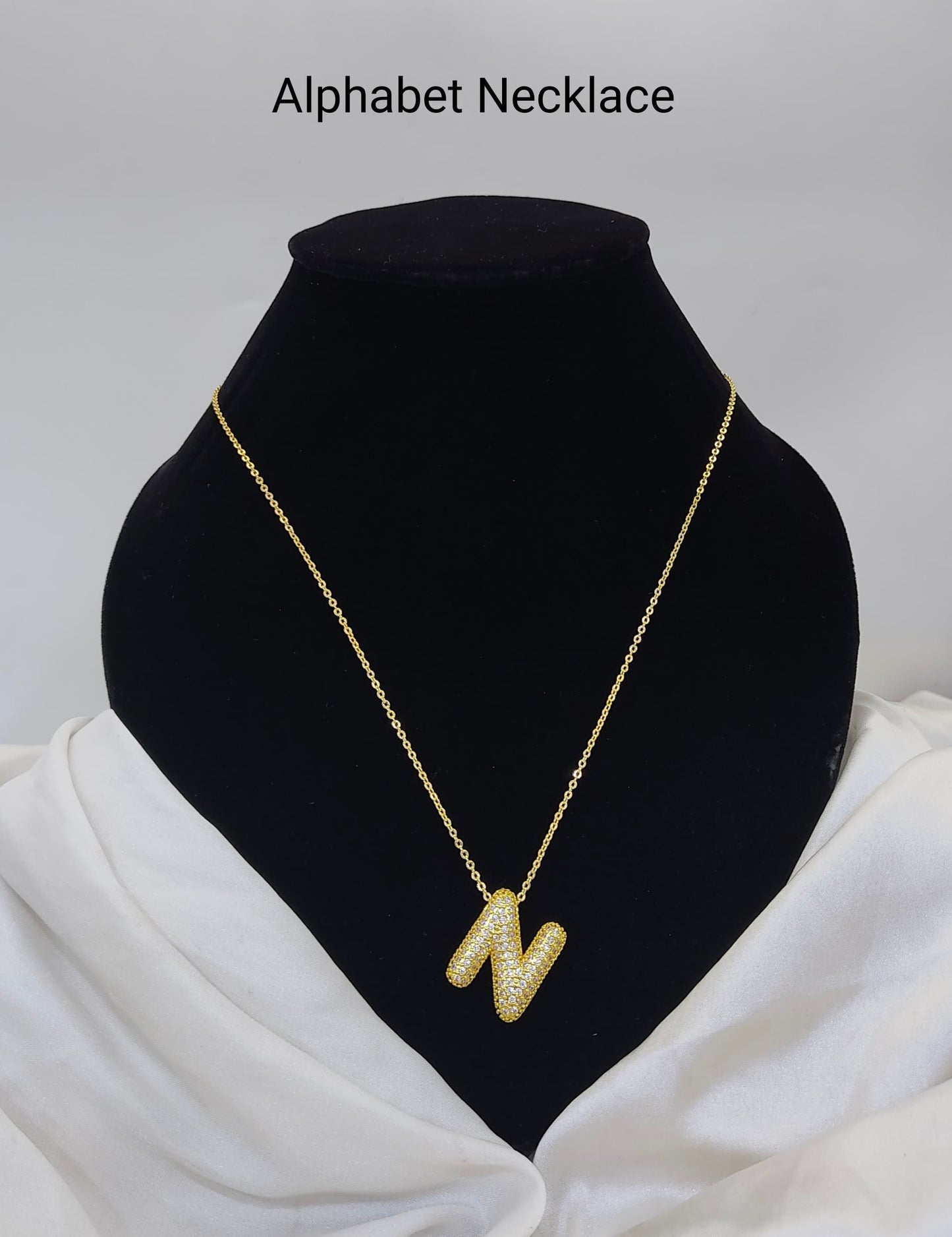 Custom Letter Pendant – 18K Gold Plated, Anti-Tarnish | Aarina Jewellery