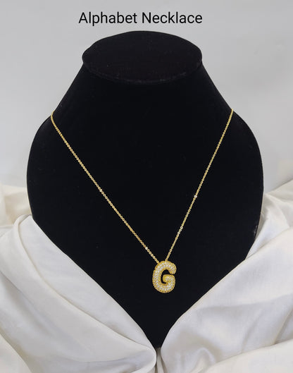 Custom Letter Pendant – 18K Gold Plated, Anti-Tarnish | Aarina Jewellery