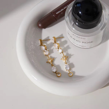 Celestial Mixed-Charm Drop Earrings