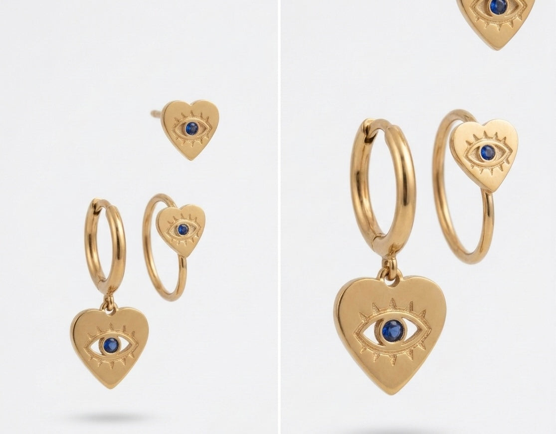 Sacred Heart Evil Eye Set (Set of 3)