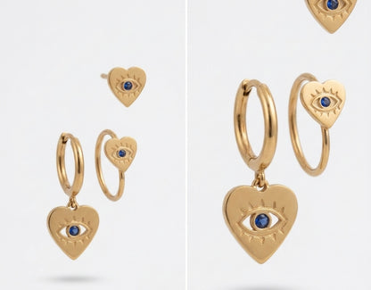 Sacred Heart Evil Eye Set (Set of 3)