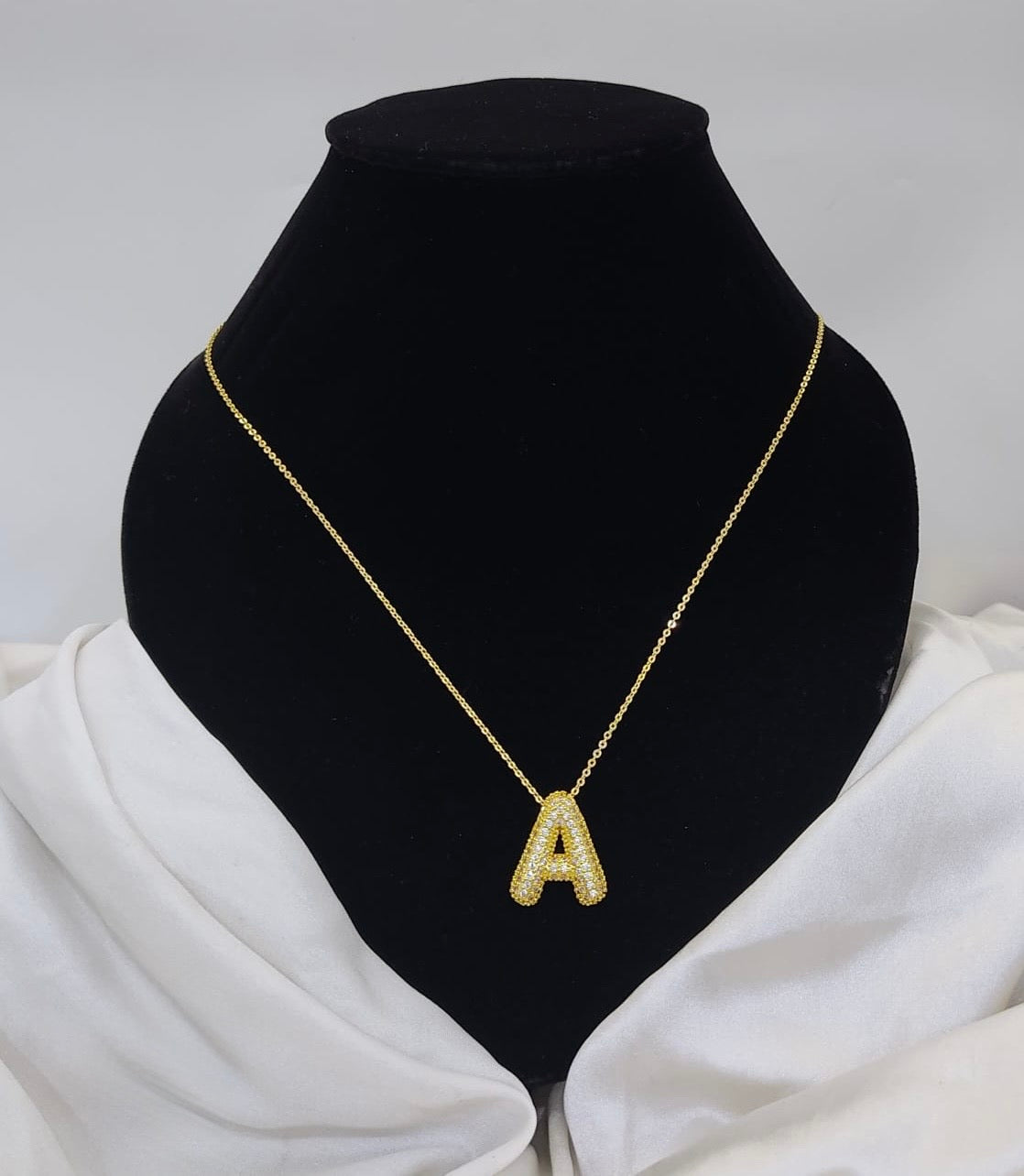 Custom Letter Pendant – 18K Gold Plated, Anti-Tarnish | Aarina Jewellery