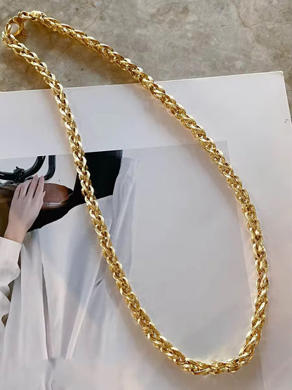 "Luxe Rope 18K Gold Plated Chain Necklace – Waterproof & Anti-Tarnish | Aarina Jewellery "