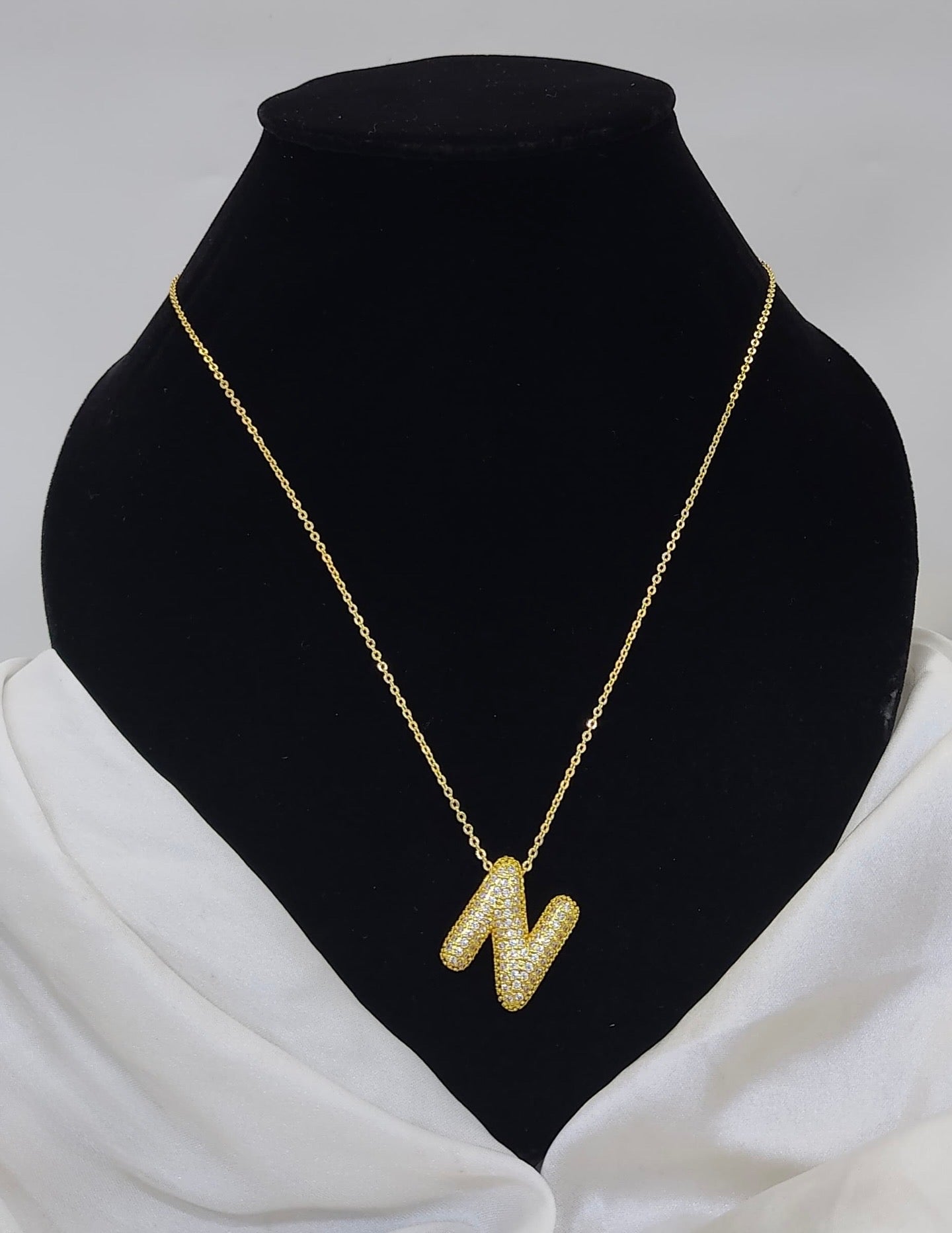 Custom Letter Pendant – 18K Gold Plated, Anti-Tarnish | Aarina Jewellery