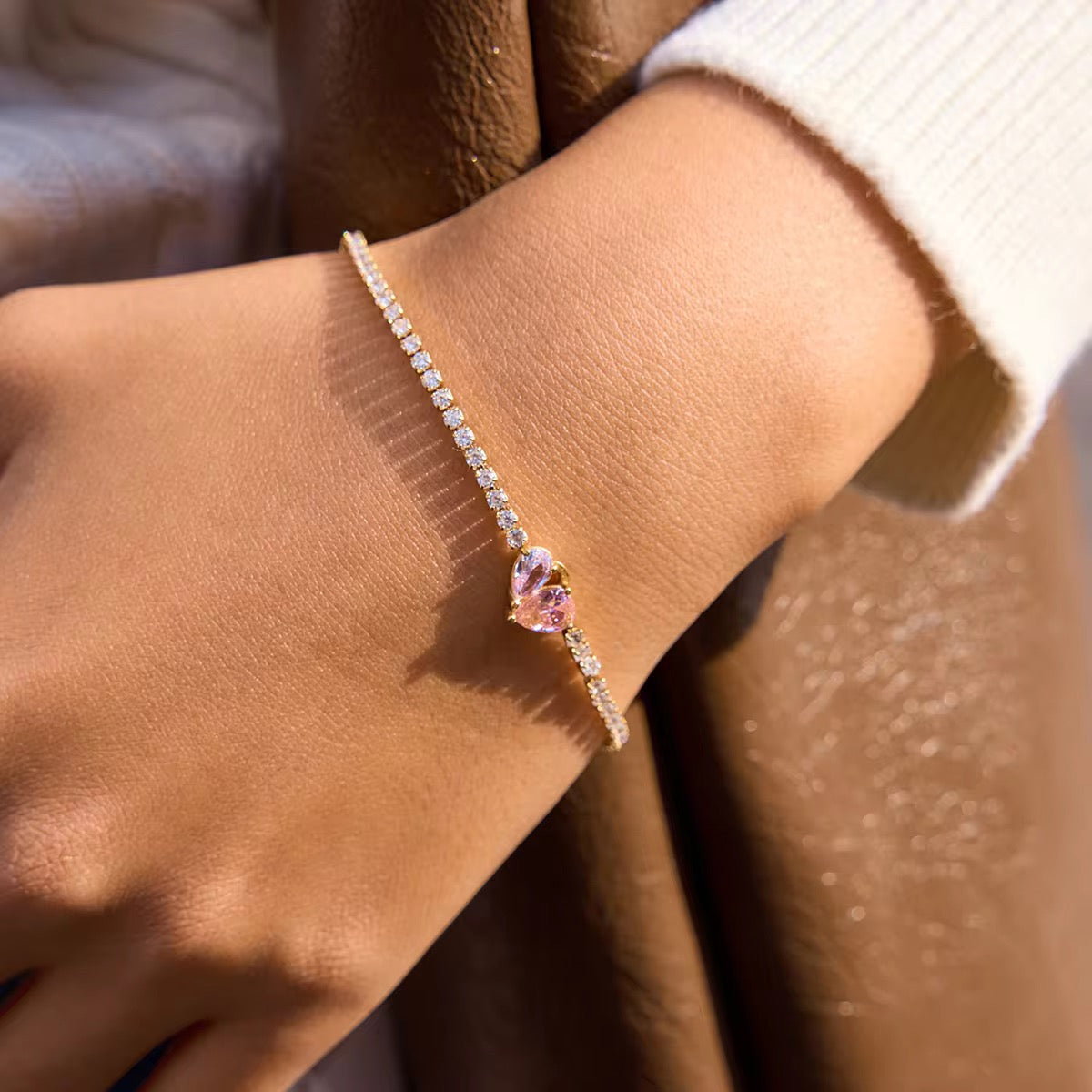 Britney Crystal Tennis Bracelet