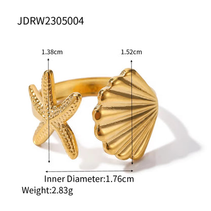 "Ocean Twin Ring by Aarina Jewellery "