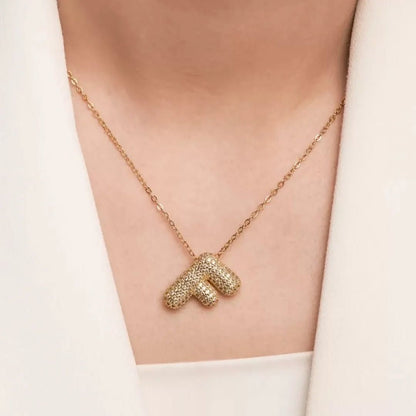 Custom Letter Pendant – 18K Gold Plated, Anti-Tarnish | Aarina Jewellery