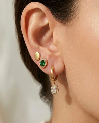 Emerald Halo Elegance Set (Set of 3)
