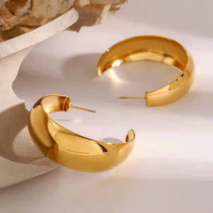 Aarina Golden Blossom 18K Gold Plated Floral Drop Earrings