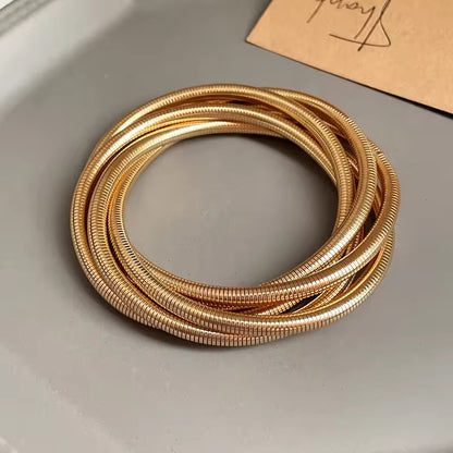 Aarina Jewellery 18k Gold Plated Luxe Coil Bangle