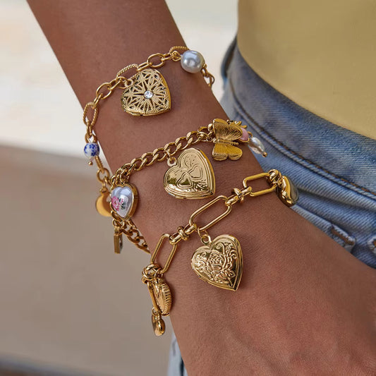 Ella Heart Charm Bracelet