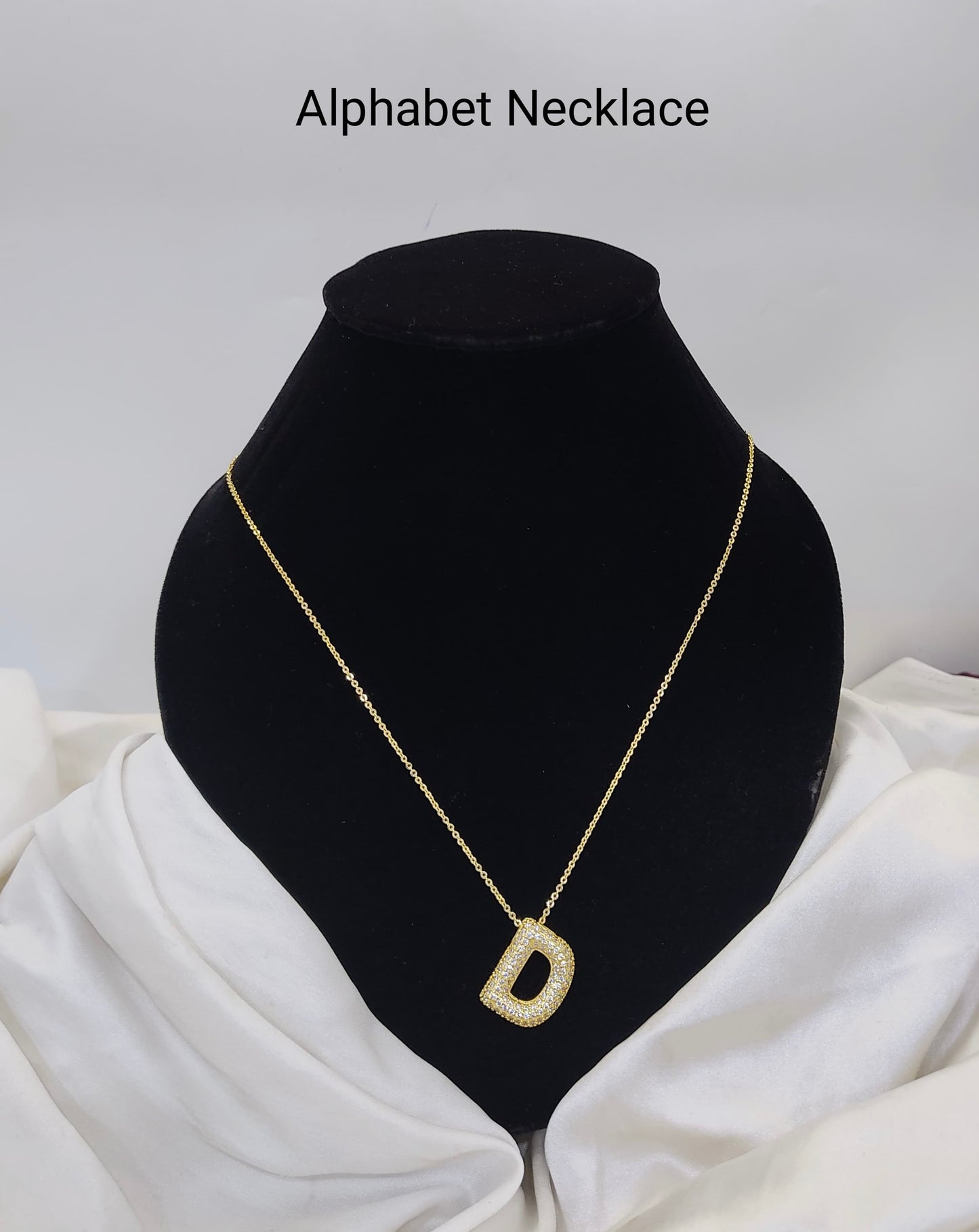 Custom Letter Pendant – 18K Gold Plated, Anti-Tarnish | Aarina Jewellery