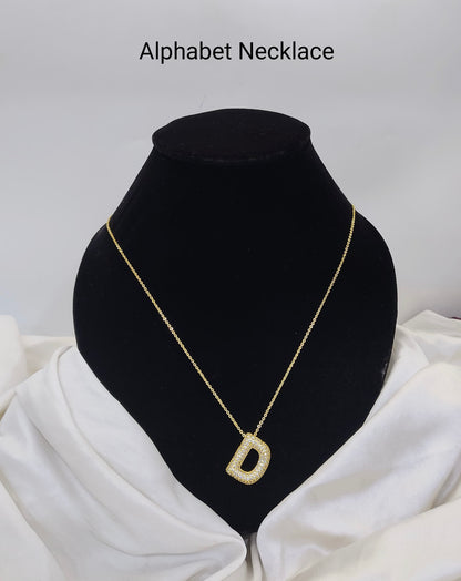Custom Letter Pendant – 18K Gold Plated, Anti-Tarnish | Aarina Jewellery