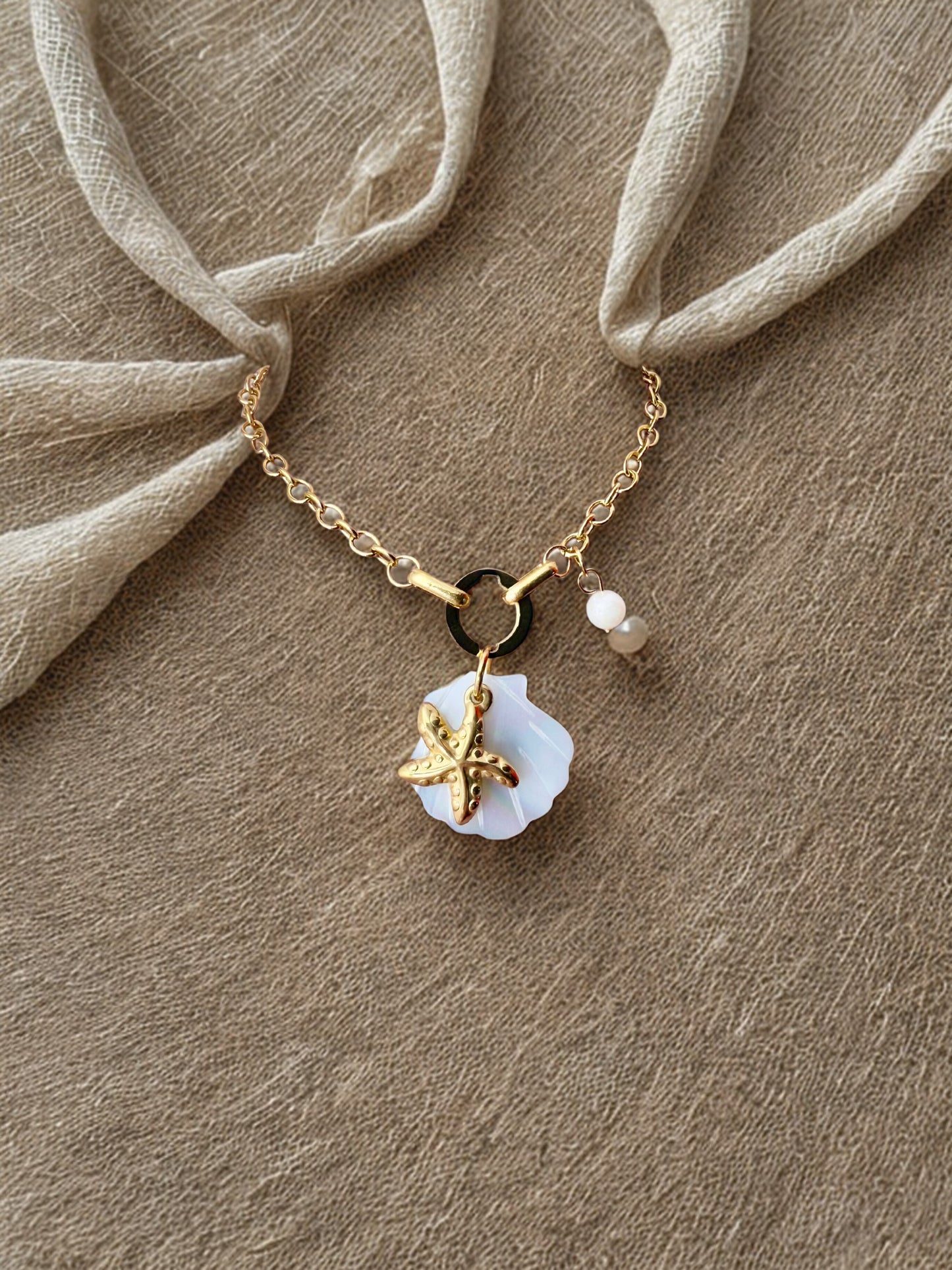 "Aarina Jewellery 18k Gold Plated Ocean Charm Bracelet – Anti-Tarnish & Waterproof "