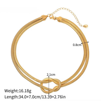 Viral Signature Knot Necklace – Transformable Pendant & Bracelet