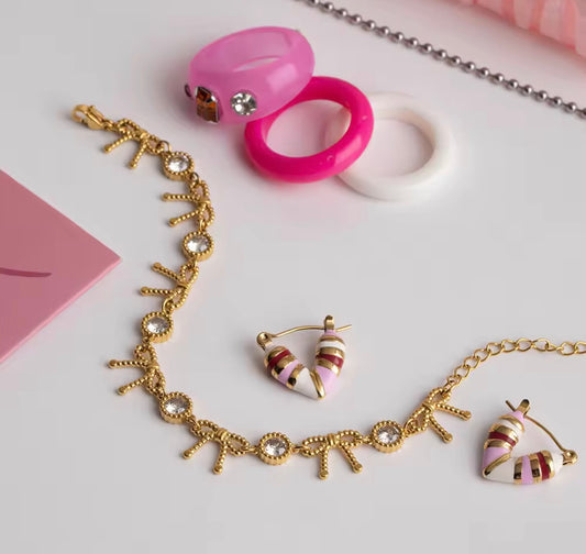 Sia Bow Charm Bracelet