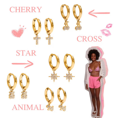 Stardust Glow Crystal Star Huggies