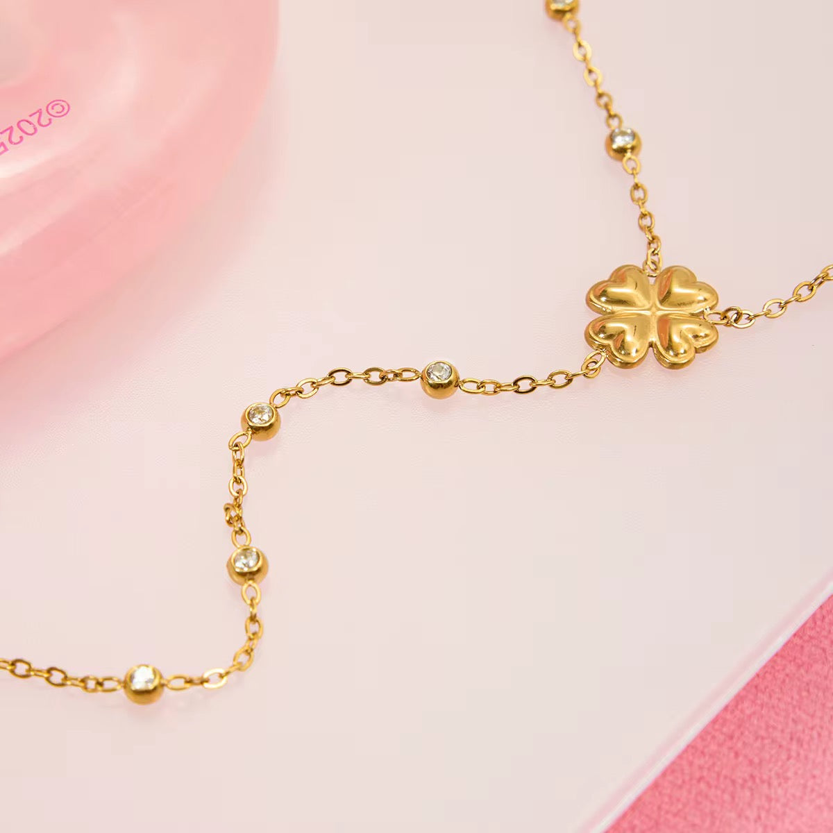 Golden Bloom Y‑Lariat Necklace