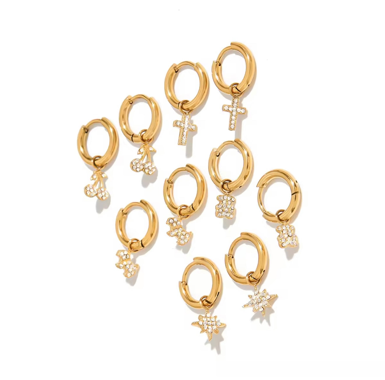 Stardust Glow Crystal Star Huggies