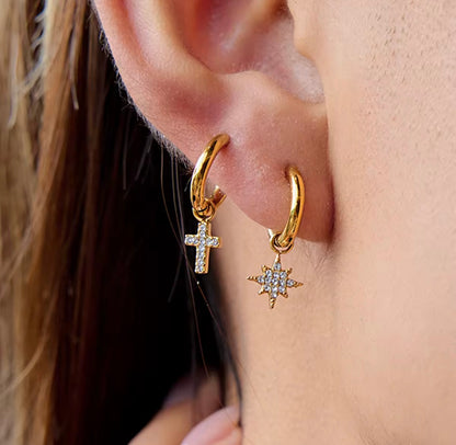 Stardust Glow Crystal Star Huggies